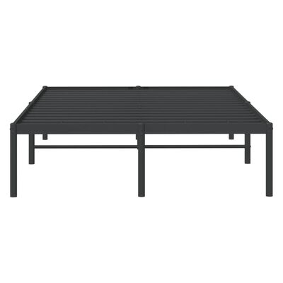 vidaXL Estrutura de cama 120x190 cm metal preto