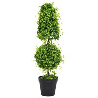 vidaXL Planta artificial buxo com vaso 100 cm verde