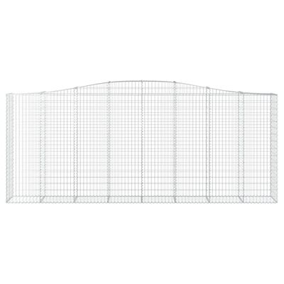 vidaXL Cestos gabião arqueados 6pcs 400x50x160/180cm ferro galvanizado