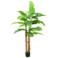 vidaXL Árvore bananeira artificial com vaso 300 cm verde
