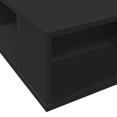 vidaXL Estrutura de cama 75x190 cm derivados de madeira preto