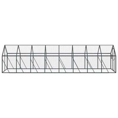 vidaXL Aviário 1,79x8x1,85 m alumínio antracite