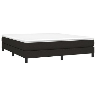 vidaXL Estrutura de cama 160x200 cm tecido preto