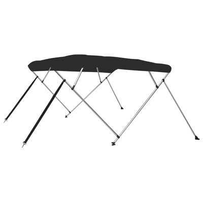 vidaXL Toldo de 4 arcos Bimini 243x210x137 cm preto