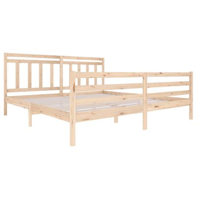 vidaXL Estrutura de cama 200x200 cm madeira maciça