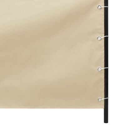 vidaXL Tela de varanda 140x240 cm tecido Oxford bege