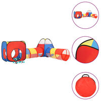 vidaXL Tenda de brincar infantil com 250 bolas 190x264x90 cm multicor