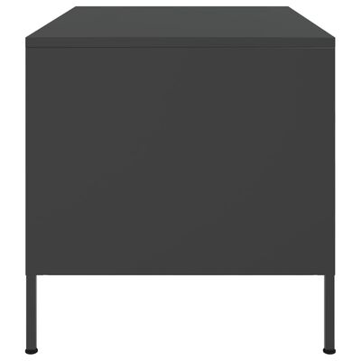 vidaXL Mesa de centro 68x50x50,5 cm aço preto