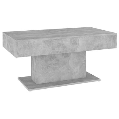 vidaXL Mesa de centro 96x50x45 cm derivados madeira cinzento cimento