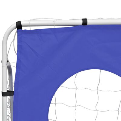 vidaXL Baliza de futebol com parede pontaria 240x90x150 cm aço