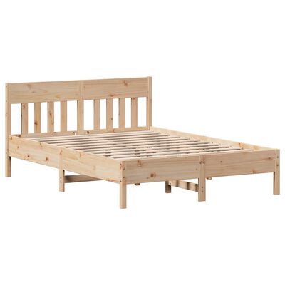 vidaXL Cama sem colchão 120x190 cm madeira de pinho maciça