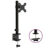 vidaXL Suporte para monitor VESA 75/100 mm aço preto