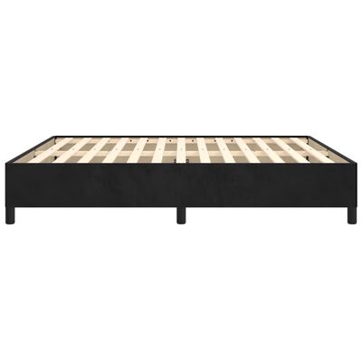 vidaXL Estrutura de cama 180x200 cm veludo preto