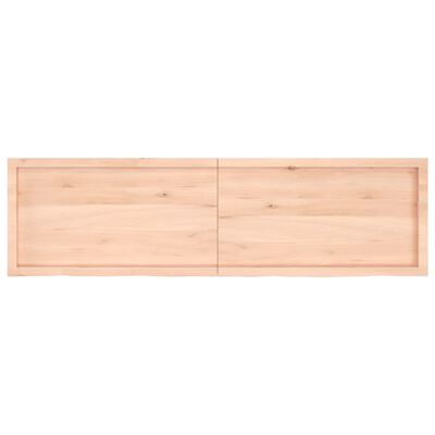 vidaXL Tampo de mesa 180x50x(2-4) cm carvalho maciço não tratado