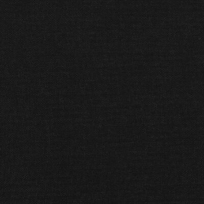 vidaXL Cabeceira de cama c/ abas tecido 103x16x78/88 cm preto