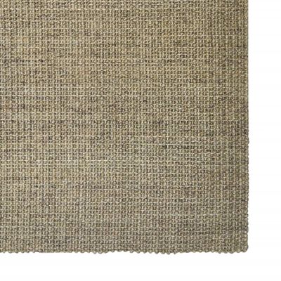 vidaXL Tapete de sisal p/ poste arranhador 66x350 cm cinza-acastanhado