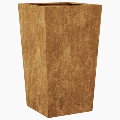 vidaXL Vaso/floreira de jardim 2 pcs 45x45x75 cm aço corten