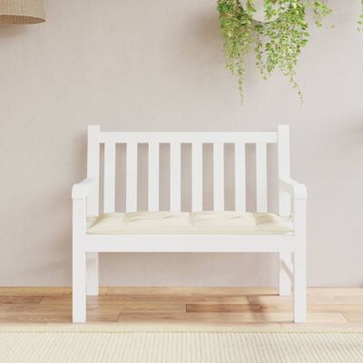 vidaXL Almofadão p/ banco de jardim tecido oxford branco nata