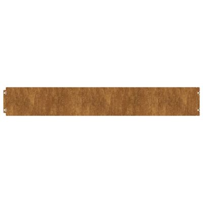 vidaXL Bordas de relvado 50 pcs 15x103 cm aço corten flexível