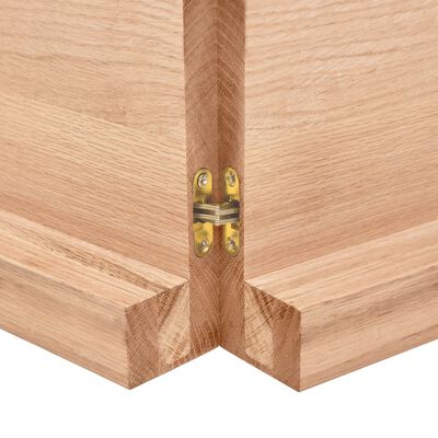 vidaXL Prateleira de parede 120x60x(2-6) cm carvalho tratado castanho