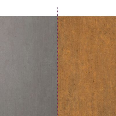 vidaXL Bordas de relvado 10 pcs 25x103 cm aço corten flexível