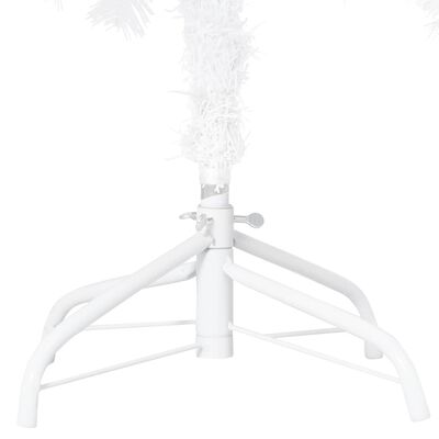 vidaXL Árvore Natal artificial pré-iluminada c/ bolas branco