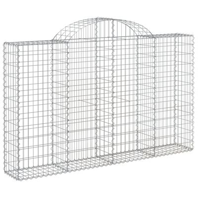 vidaXL Cestos gabião arqueados 20 pcs 200x30x120/140 ferro galvanizado