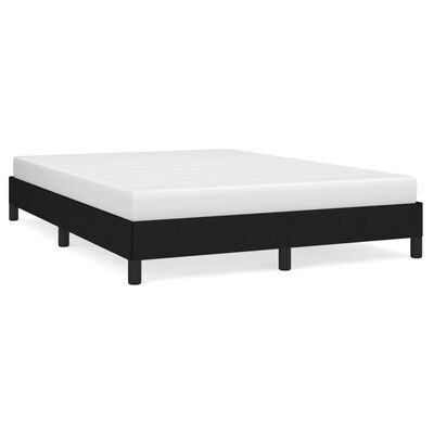 vidaXL Estrutura de cama sem colchão 140x200 cm tecido preto