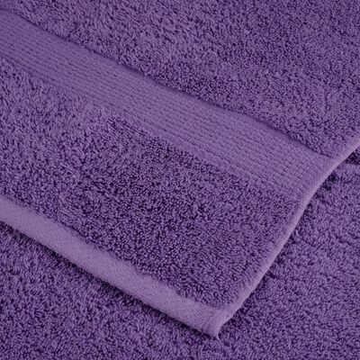 vidaXL Toalhas de mãos premium SOLUND 2 pcs 30x30 cm 600 g/m2 roxo