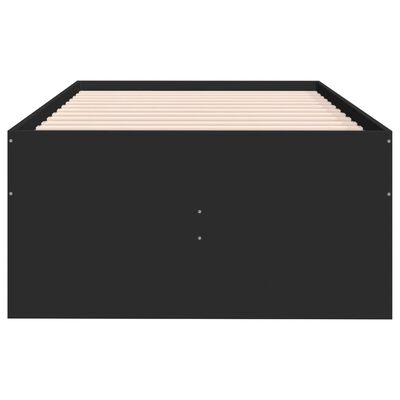 vidaXL Sofá-cama com gavetas sem colchão 75x190 cm preto