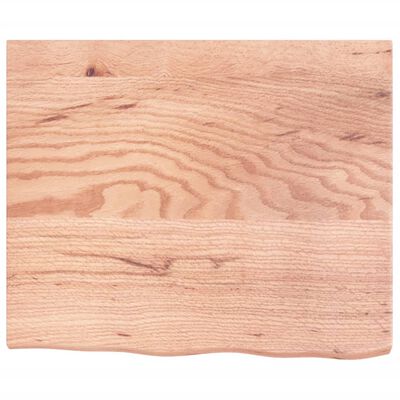 vidaXL Prateleira de parede 60x50x(2-4) cm carvalho tratado castanho