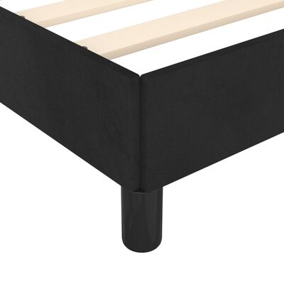 vidaXL Estrutura de cama 90x200 cm veludo preto