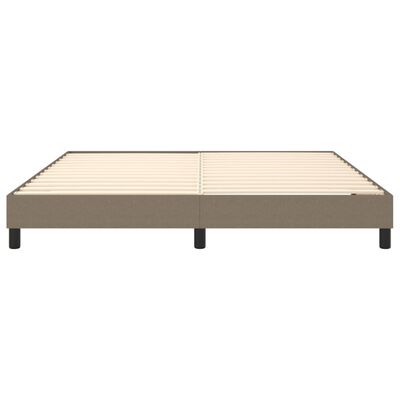 vidaXL Estrutura de cama 180x200 cm tecido cinza-acastanhado