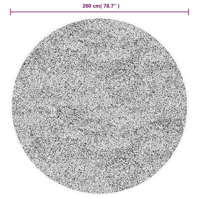 vidaXL Tapete de pelo alto aspeto brilhante ISTAN Ø 200 cm antracite