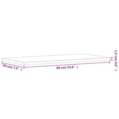 vidaXL Prateleiras de parede 4pcs derivados de madeira carvalho fumado