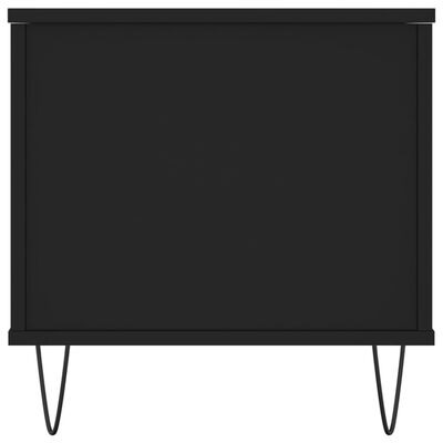 vidaXL Mesa de centro 90x44,5x45 cm derivados de madeira preto