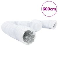 vidaXL Conduta de ventilação 6 m Ø10 cm alumínio e PVC