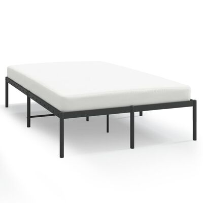 vidaXL Estrutura de cama 120x190 cm metal preto