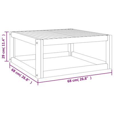 vidaXL 11pcs conj.lounge jardim madeira c/almofadões cinza-acastanhado