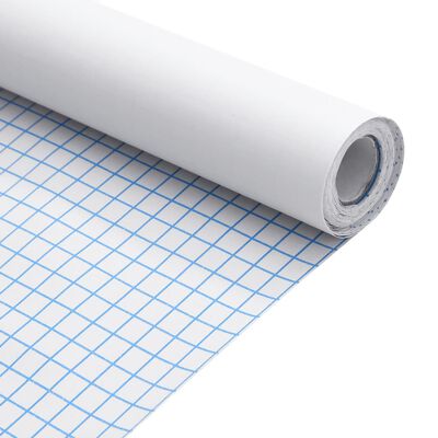 vidaXL Autocolantes para móveis 90x500 cm PVC branco mate