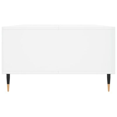 vidaXL Mesa de centro 104x60x35 cm derivados madeira branco brilhante