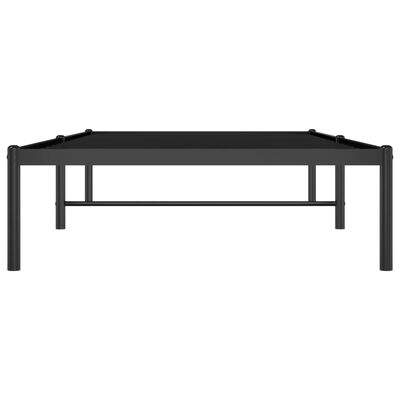 vidaXL Estrutura de cama metal 90x190 cm preto