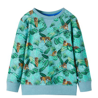 Sweatshirt para criança verde-claro mesclado 104