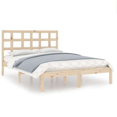 vidaXL Estrutura de cama 120x200 cm madeira maciça