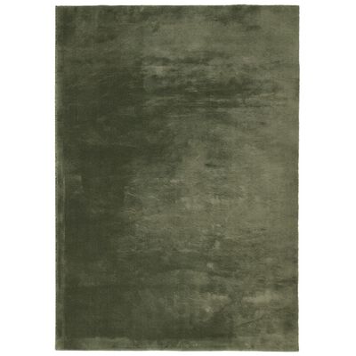 vidaXL Tapete pelo curto macio lavável HUARTE 160x230cm verde-floresta