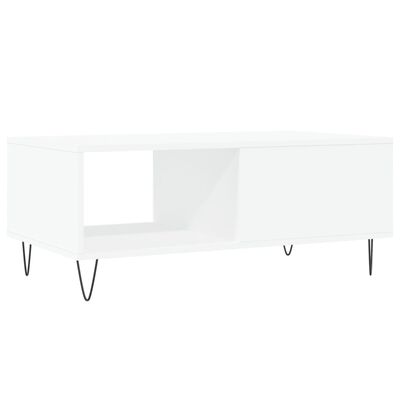 vidaXL Mesa de centro 90x50x36,5 cm derivados de madeira branco