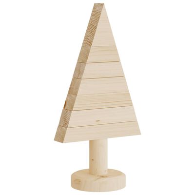 vidaXL Árvores de Natal decorativas 2pcs 30 cm madeira de pinho maciça