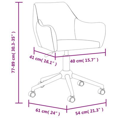 vidaXL Cadeiras de jantar giratórias 2 pcs tecido cinzento-claro