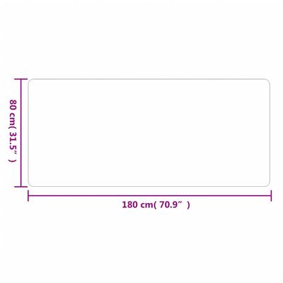 vidaXL Tapete/passadeira 80x180 cm antracite