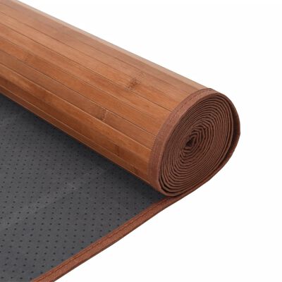 vidaXL Tapete retangular 100x200 cm bambu castanho